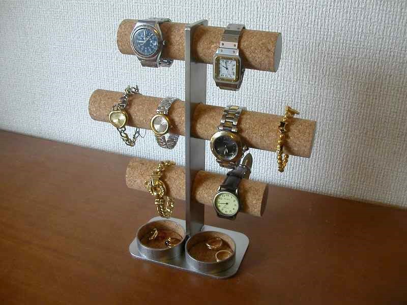 時計スタンド　腕時計 スタンド　誕生日プレゼント　腕時計スタンド　ウォッチスタンドケース　時計置き　腕時計スタンド 高級　 腕時計収納　腕時計飾る　 腕時計を飾る　3段8本掛け腕時計スタンド丸トレイバージョン 3