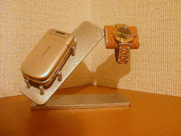 時計 スタンド 腕時計＆携帯電話スタンド