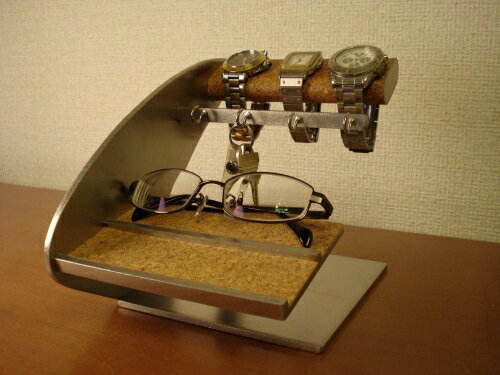 Watch, sunglasses, glasses, key chain, stand with tray