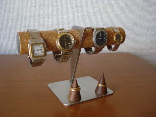 腕時計スタンド　4本掛け腕時計スタンドダブル指輪スタンドバージョンAK712