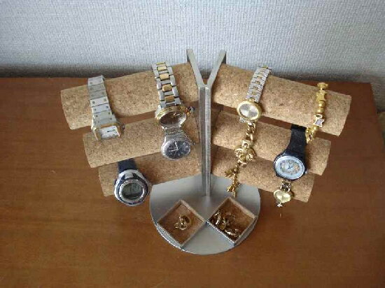 時計スタンド 腕時計 スタンド 12本用 時計 スタンド 腕時計スタンド ウォッチスタンド 時計置き ディスプレイスタンド 国産  角度付き12本掛けダブル菱形トレイバージョンAK430 [3]