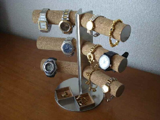 時計スタンド 腕時計 スタンド 12本用 時計 スタンド 腕時計スタンド ウォッチスタンド 時計置き ディスプレイスタンド 国産  角度付き12本掛けダブル菱形トレイバージョンAK430 [2]