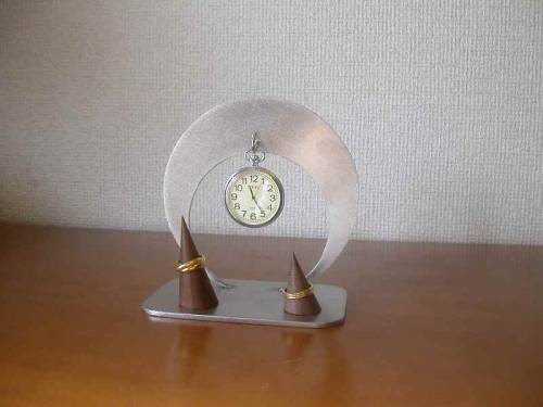 誕生日プレゼントに　懐中時計スタンド　保管　懐中時計ダブルリングスタンド★CK7