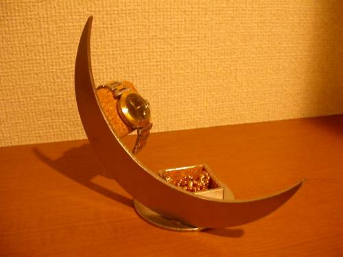 ウォッチスタンド 三日月ムーントレイ付き腕時計スタンド AK888