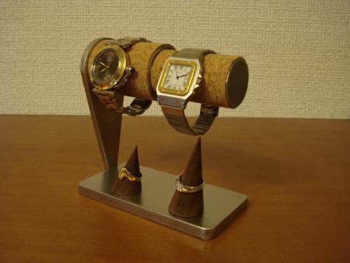父の日　カップル腕時計スタンド　ダブルリングスタンド　WS844