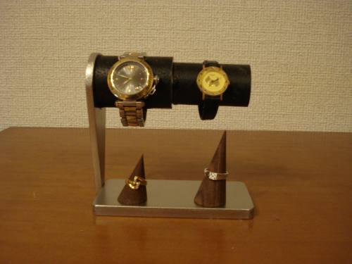 時計スタンド 腕時計 スタンド 誕生日プレゼント 新婚祝い 時計 スタンド 腕時計スタンド ウォッチスタンド ケース 時計置き 時計ケース ディスプレイスタンド 腕時計ラック 腕時計収納 腕時計飾る 腕時計を飾る 　ブラックコルクペア連結腕時計スタンド　WS1212