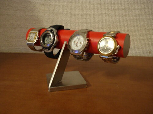 腕時計　スタンド　レッド4本掛けインテリア腕時計スタンド　RAK663