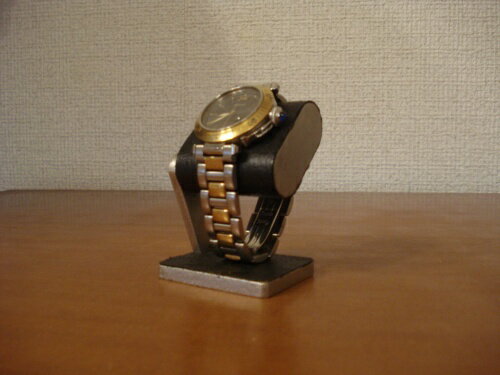 腕時計スタンド 時計スタンド ウオッチケース 誕生日プレゼント 時計 インテリア　贈り物 時計飾る 腕時計収納 コンパクトだ円腕時計スタンド　ベルトブラック台座接触バージョン　RAK6622