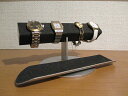 腕時計　飾る　腕まわりが大きい時計専用角パイプ腕時計スタンドブラック　ロングトレイ　181115
