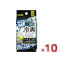 【10個セット★送料無料】冷爽 ボディシート 瞬間肌温度-4℃ (30枚) ニオイ・汗 しっかり拭きとる カラダ用 シトラスの香り