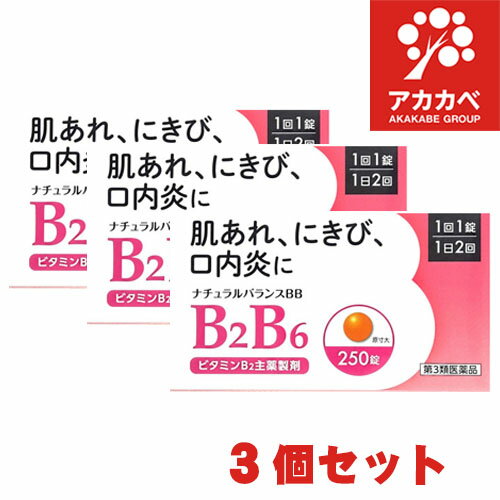 【3個セット★送料無料】ナチュラルバランスBB 250錠　にきび　肌あれ　改善　米田薬品工業　チョコラBBプラスと同等成分【第3類医薬品】