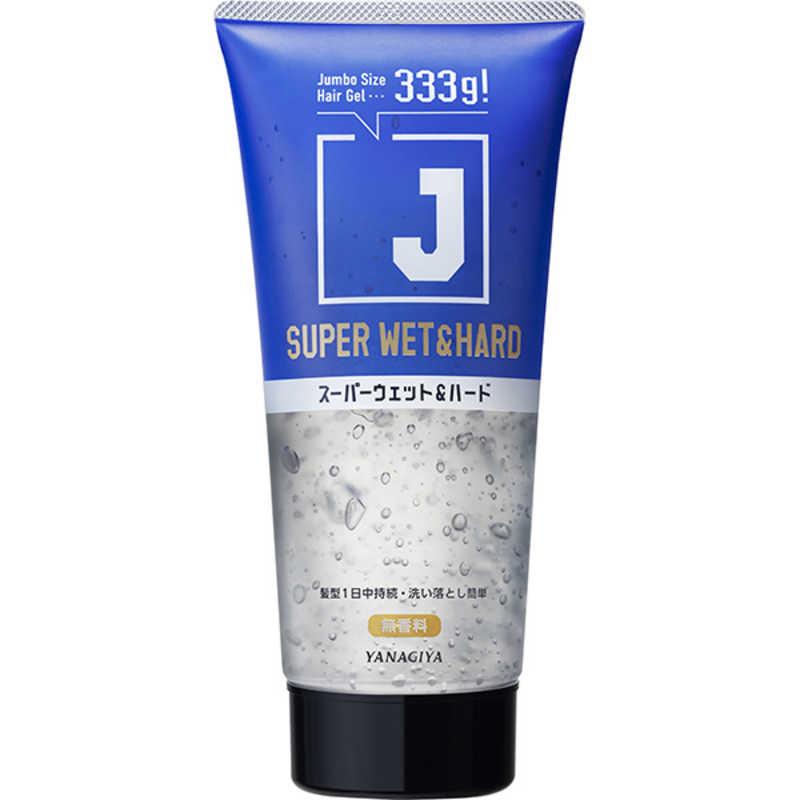 柳屋本店 J スーパーウェット&ハードジェル 無香料 333g ヘアジェル ジャンボサイズ ヘアケア スタイリング メンズ メンズコスメ 艶 ツヤ ジェル 耐...