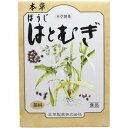 商品詳細 はとむぎの風味が損なわれないよう、調製し、香ばしく、おいしくお飲みいただけます。 成分・分量・用法 成分・分量 ＜原材料＞はとむぎ、はぶ茶、茶葉、しそ葉、みかんの皮 用法及び用量 ＜飲み方＞1．濃い目の「ほうじはとむぎ」をお好みの方は沸騰した湯約1000mLの中にティーバッグを入れ、弱火で数分の間、お好みの風味が出るまで煮だして、お飲みください。2．薄い目の「ほうじはとむぎ」をお好みの方は、急須にティーバッグを入れ、お飲みいただく量のお湯を注ぎ、お好みの色が出ましたら茶わんに注いで、お飲みください。 剤型・形状 茶葉（リーフ） その他 製品お問い合わせ先 本草製薬株式会社お客様相談室住所：名古屋市天白区古川町125番地電話：052-892-1287（代表）受付時間：9：00〜17：00（土、日、祝日を除く） 商品サイズ 高さ195mm×幅140mm×奥行き60mm