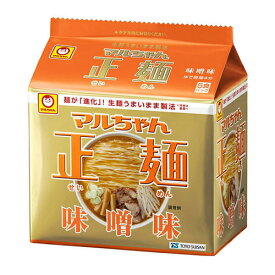 【6個セット】マルちゃん正麺味噌5食【同梱不可】のサムネイル