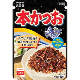 ※当店での出荷時には万全のチェックをしておりますが、食品類、特に缶製品などは、現状の輸送状況では多少の凹みは避けられませんのであらかじめご了承ください。※こちらの商品はお取り寄せ商品となりますため 発送までにお時間がかかる場合がございます。 ※欠品の場合は別途ご連絡致します。 何卒ご理解くださいますようよろしくお願い致します。・風味とうま味にこだわった鰹節をサクサク食感に仕上げました。 ・素材本来の味を活かしたシンプルな味付けで、鰹と海苔の絶妙なバランスをお楽しみいただける大人も満足のふりかけです。 ・冷奴や納豆、そば、うどんなどの薬味としてもおススメです。 ◆パッケージデザイン 内容量　原材料名 等は予告なく変更する場合があります。パッケージデザイン 内容量　原材料名 が異なる場合でも　返品、交換の対応は不可となります ◆メーカー品切れになっている場合はお取り寄せ予定日より出荷が遅れることも御座いますので予めご了承ください 広告文責：株式会社アカカベ ※商品の発送時点で、賞味期限まで残り60日以上の商品をお送りいたします。 なお、入荷のタイミングにより商品ごとに期限が異なる場合がございますのでご了承ください。