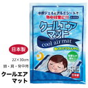 (メール便対応個数・・2点まで)肩・背中・頭 冷感 クールエアマット 22x30cm冷感 冷却 ひんやり クールマット 日本製