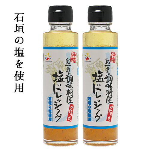 石垣島土産 送料無料 ドレッシング 沖縄島一番！ 塩ダレ としても使える 塩ドレッシング 2本 産地直送 石垣 沖縄 塩 ドレッシング 塩だれ 沖縄土産 お土産 石垣の塩 ご当地 沖縄料理 サラダドレッシング ホテル