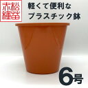 プラスチック鉢 6号 ブラウン 茶色 （1個） プラ鉢 ヤマトプラスチック