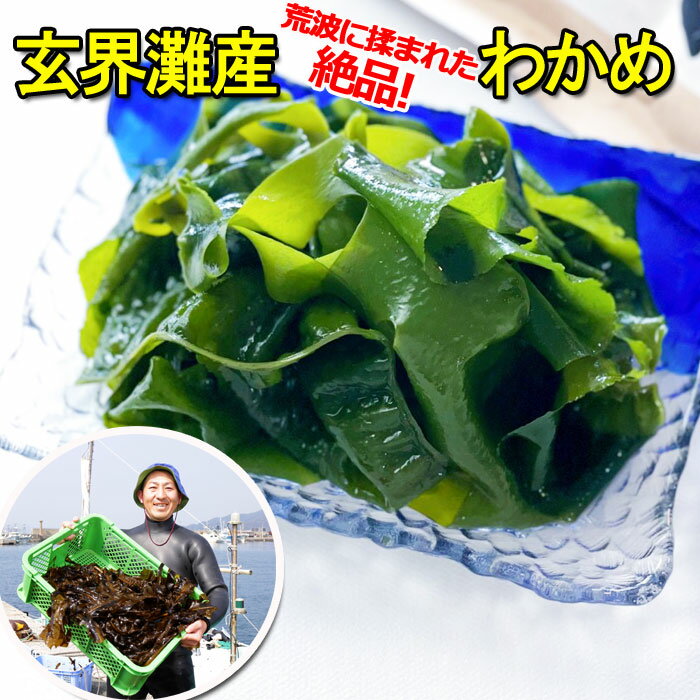 釜揚げわかめ120g 3個から10個　海藻 わかめ ワカメ 玄界灘産 食物繊維 宗像 塩蔵わかめです。お客様のアフタフォローに心がけています。美味しく毎日食べていてもらえるようになってますので賞味ください。