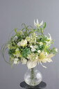 ローズ×紫陽花 XLブリリアンスベース(造花)【フレグランスオプションあり】
