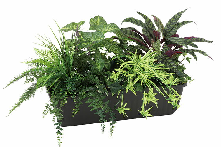 【返品不可】MIXプラントボックス H45サイズ / 人工グリーン / 光触媒加工