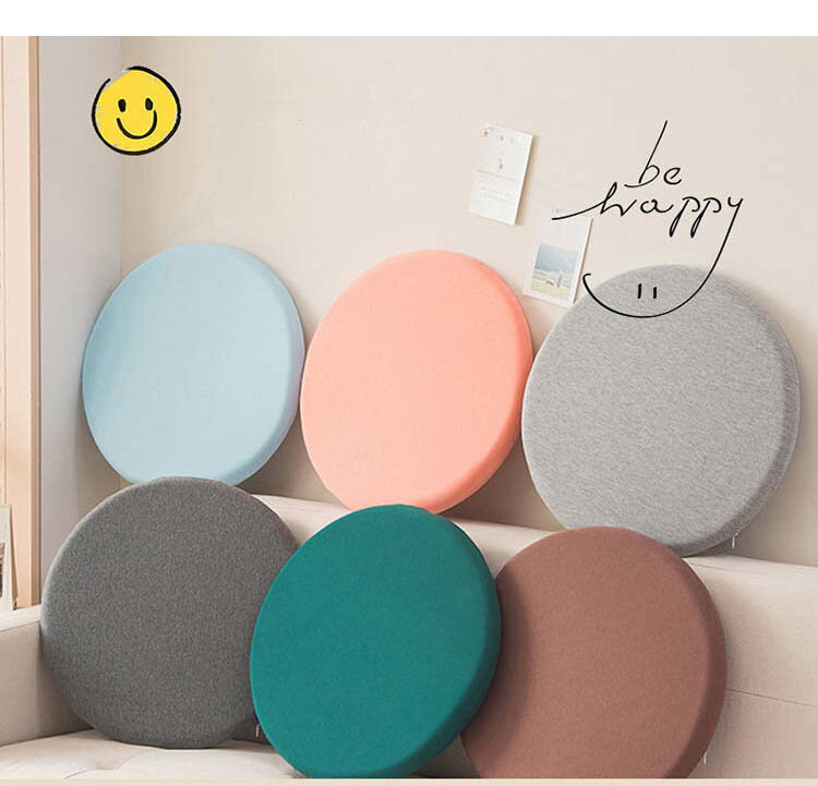 クッション 直径30 35 40 45cm 円形 低反発 高反発 フロアチェア 座椅子 スツール 座布団 厚手 クッション 丸 低反発クッション オリジナル 座布団 体圧分散 居酒屋 座敷 クッション ウレタン 業務用 お手入れ簡単 腰痛対策 在宅ワーク [3]