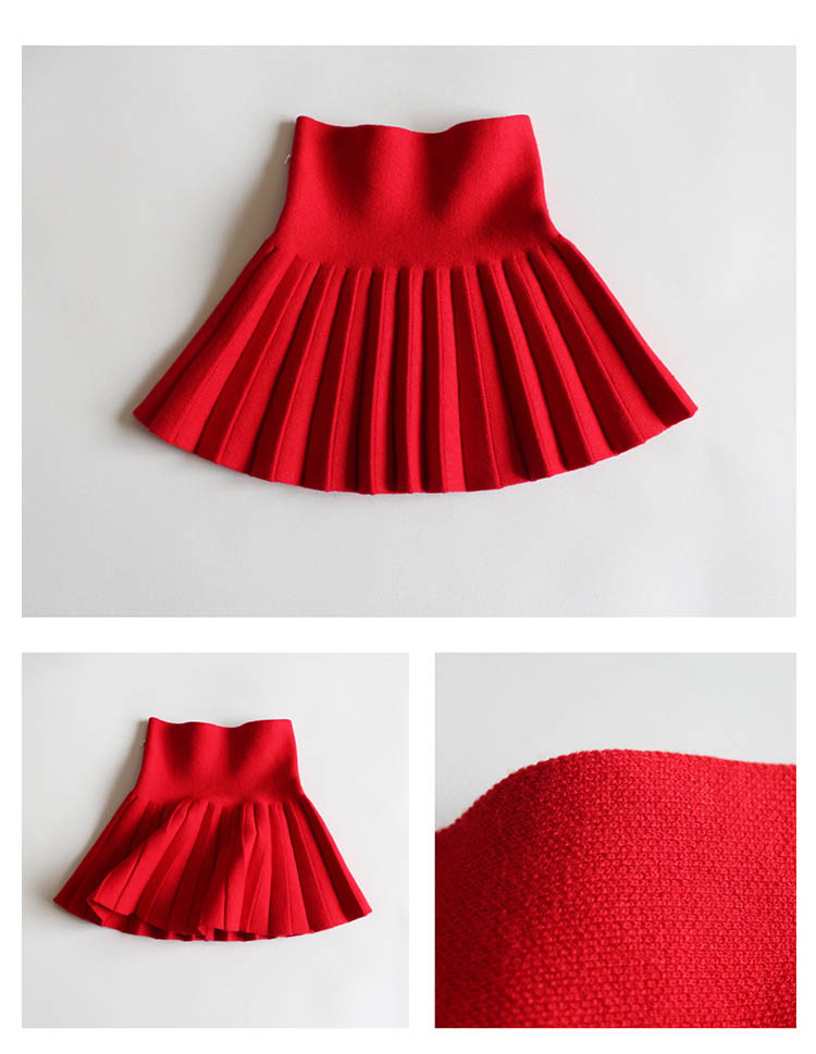 楽天市場】120cm 女の子（カラーレッド）（スカート｜キッズ