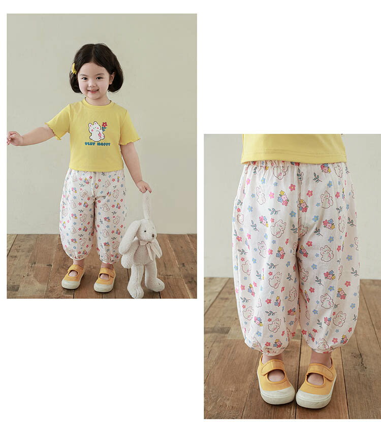 キッズ ワイド パンツ ベビー服 子供服 長ズボン 女の子 ボトムス 春 夏 通園 通学 お出かけ お洒落 おしゃれ 可愛い 花柄 80 90 100 110 120 130cm