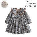 ワンピース 子供服 セーラー服 女の子 キッズ 花柄 長袖 春 夏 90 100 110 120 130 通園 通学 お出かけ おしゃれ 可愛い 卒業式 入学式...