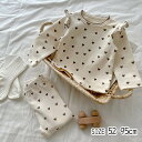 パジャマ キッズ 女の子 パジャマ 長袖 かわいい 長ズボン ドット柄 フリル 春 秋 冬 可愛い 上下セット 送料無料
