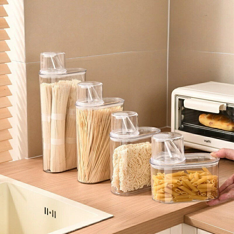 Rakuten - 食品保存容器 保存容器 密閉穀物瓶 防湿乾物収納ボックス 透明キッチン収納ジャー 食品グレードの密閉鮮度保持ボックス 大容量穀物収納ジャー 防虫 防カビ収納ボックス 透明ビジュアル乾物収納ボックス 防湿 防臭収納ボックス