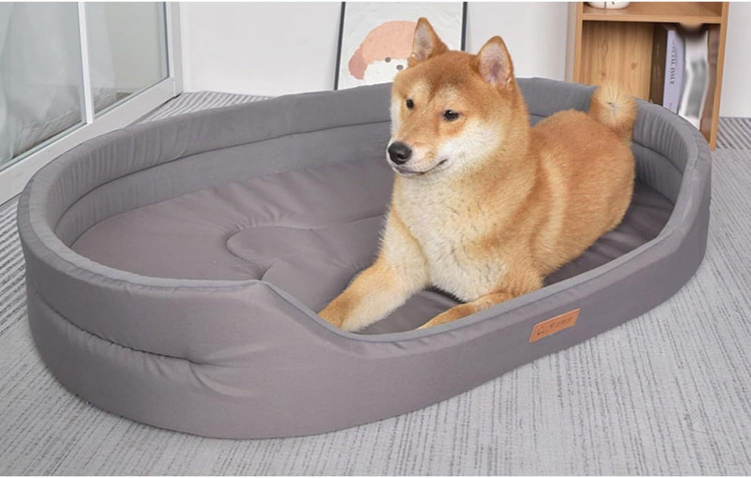 茜ショップのペットベッド 大型犬用 犬用ベッド ペットクッション ペットソファー 耐久性 耐噛み 滑りにくい裏生地 両用 お手入れ簡単 四季通用 暖かい 快適 猫用ベッド 犬のハウス 休憩所 お洒落｜アングル2