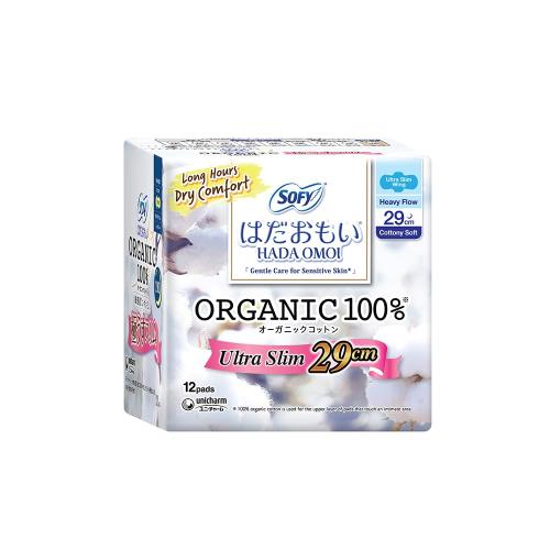 ユニ・チャーム はだおもいオーガニックC極うすスリム多い夜用 12枚