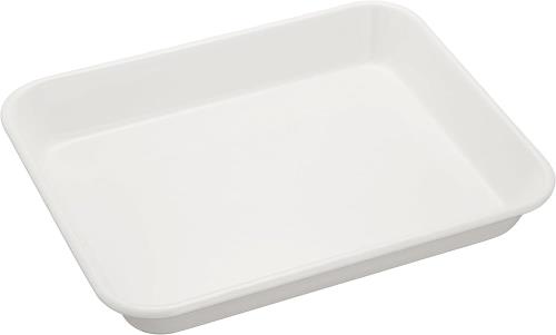 野田琺瑯(Nodahoro) バット ホーロー 耐熱 18枚取 26.6×21.2×3.8cm トレー 料理 日本製 ホワイト VA-18W