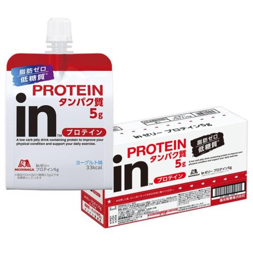 inゼリー プロテイン5g ヨーグルト味 (180g×6個) プロテイン タンパク質 低糖質 脂肪ゼロ ホエイ 10秒..