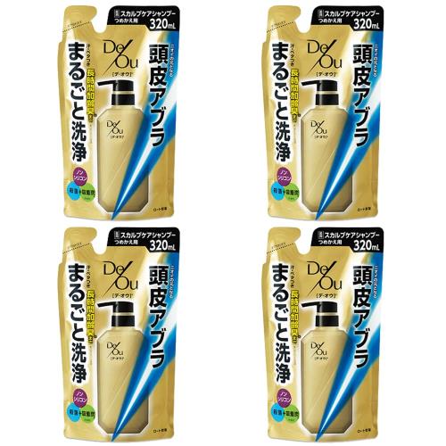 まとめ買いデ・オウ 薬用スカルプケアシャンプー つめかえ用 320ml 医薬部外品 ×4個