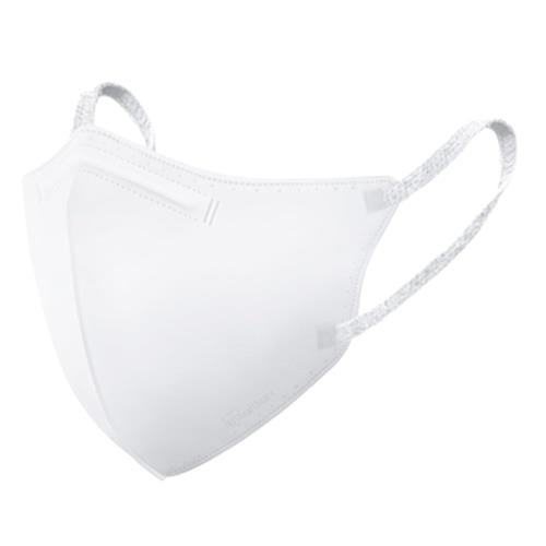 アイリスオーヤマ(IRIS OHYAMA) 立体マスク ふつう 5枚入 ホワイト DAILY FIT MASK Filter+ 息がしやすい 小顔 ふんわり耳紐(4)