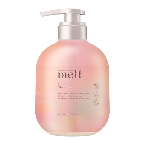 melt メルト モイストシャンプー ポンプ 480ml 休息美容 休息美容 マインドフルアロマ/ゼラニウム＆ミュゲの香り 集中補修ケア うるツヤ髪 ハイブリッドリペア処方 メルティ美容成分 花王