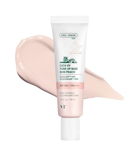 VTCOSMETICS(ブイティコスメテックス) シカ UVトーンアップベース SPF50+/PA++++ 敏感肌 乾燥肌 スキンケア 化粧下地 UVケア 血色感 透明感 韓国コスメ CICA (スキンピーチ)