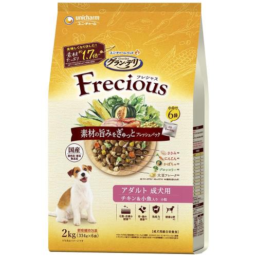 乐天商城 - グラン・デリ フレシャス（Frecious）ドッグフード ドライ [成犬用] チキン＆小魚 2kg国産