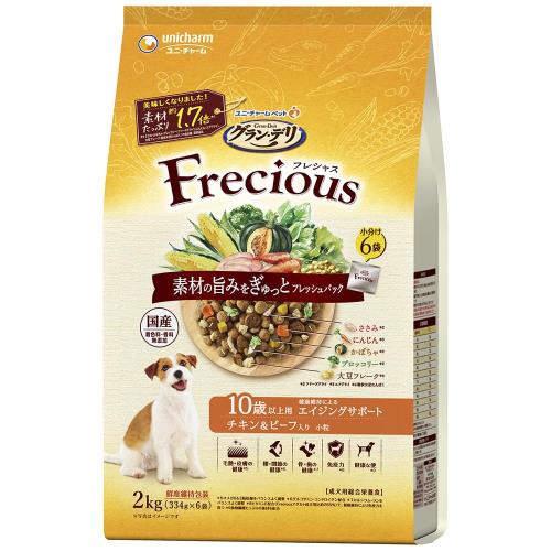 グラン・デリ フレシャス（Frecious）ドッグフード ドライ [10歳以上用] チキン＆ビーフ 2kg国産