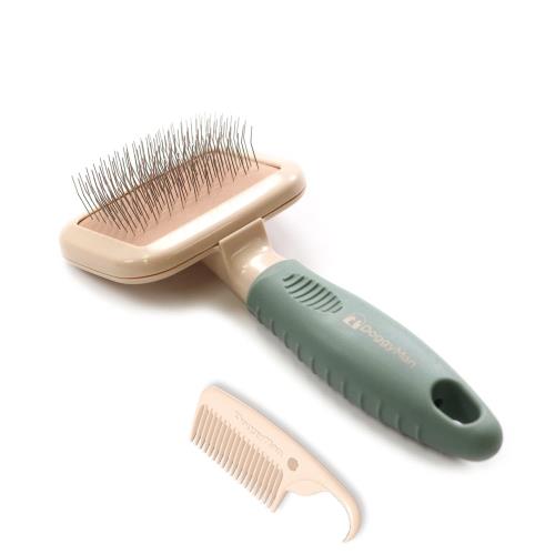 ドギーマン ペット美容室 角型スリッカーブラシ ミニ 犬、猫