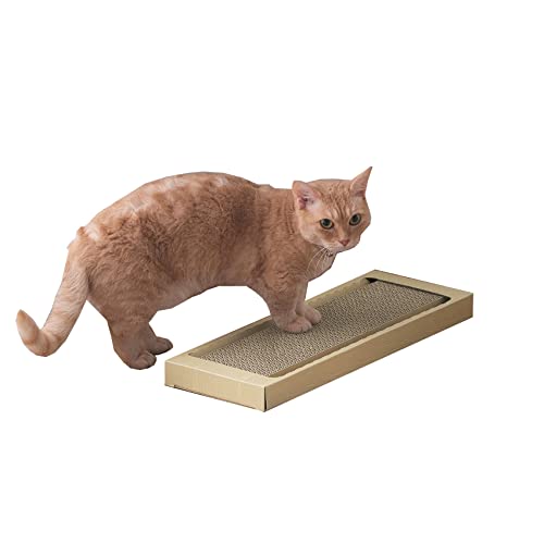 樂天商城 - アイリスオーヤマ 猫 爪研ぎ スリムタイプ ダンボール 両面使用可 NTST-1P ナチュラル