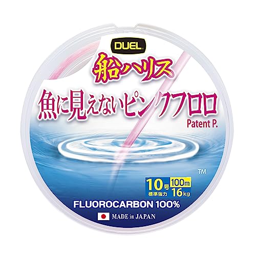 乐天商城 - DUEL(デュエル) 魚に見えないピンクフロロ 船ハリス 100m 10号