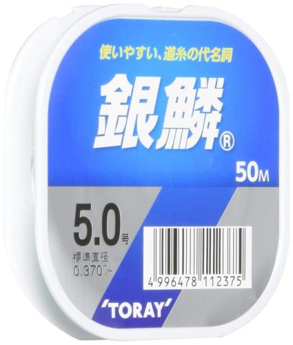 乐天商城 - 東レ(TORAY) ライン 銀鱗 50m単品 5号