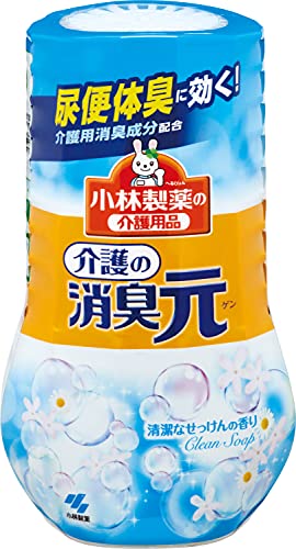 消臭元 小林製薬の介護用品 介護の 清潔なせっけんの香り 消臭芳香剤 部屋用 400ml
