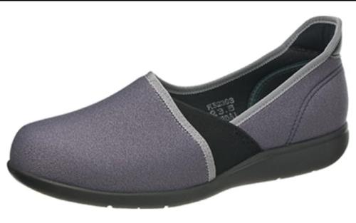 [カイホシュギ] 介護シューズ 軽量 KHS L173 レディース ブルーグレー 24.0 cm 4E