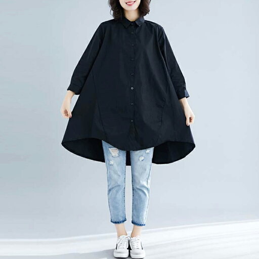 リネン風 ロングシャツ チュニック 七分袖 Aライン ゆったり 無地 ナチュラル カジュアル 体型カバー 大人可愛い 春夏 リネン風 ロングシャツ チュニック 七分袖 Aライン ゆったり 無地 ナチュラル カジュアル 体型カバー 大人可愛い 春夏