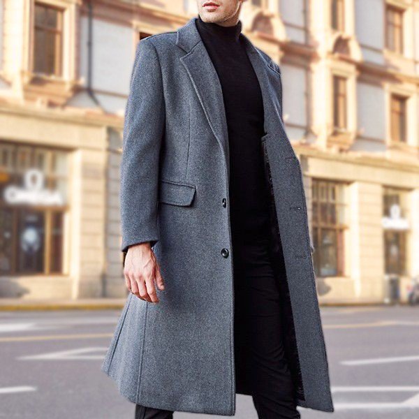 お取寄せ チェスターコート ジャケット メンズ アウター 黒 グレー ビジネス 通勤 ロング シンプル 手厚い 大きいサイズ 冬 秋 紳士服 20代 30代 4...