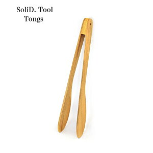 SoliD.Tool Tongs トング 木製 キッチンツール 天然木 調理器具 おしゃれ 北欧風 ナチュラル ウッド プレゼント ギフト 贈り物 マホガニー/ウレタン塗装 耐久性/耐水性 山中塗 かのりゅう